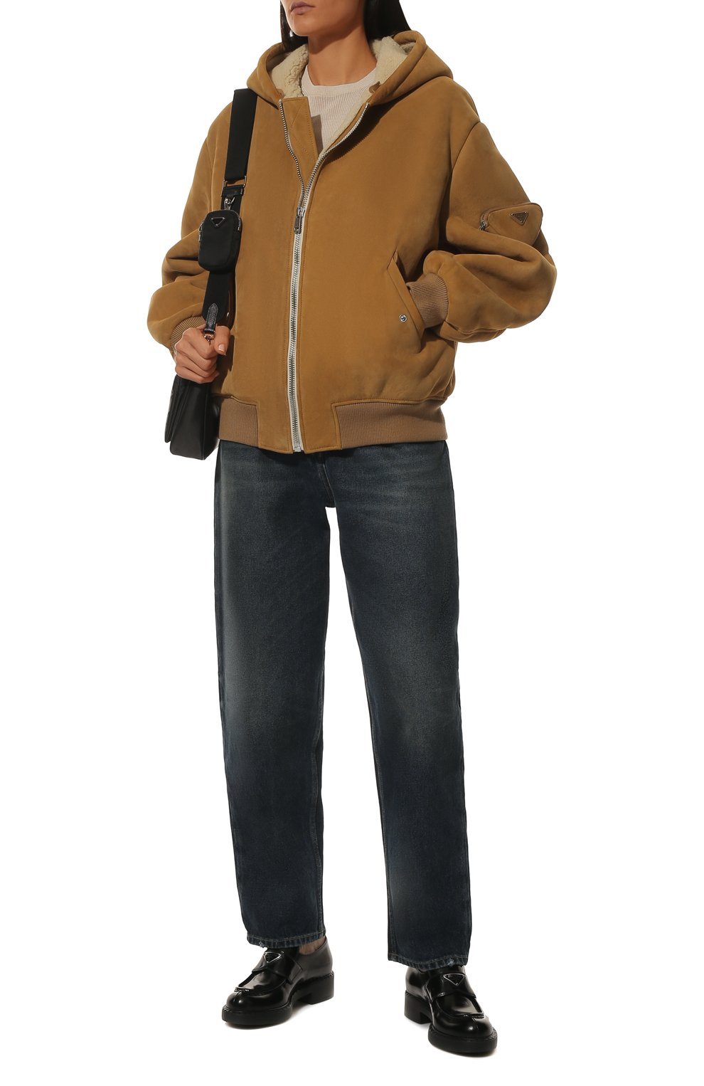 Бомбер из овчины PRADA, арт. 58A086-1ZXR-F036S, фото 2