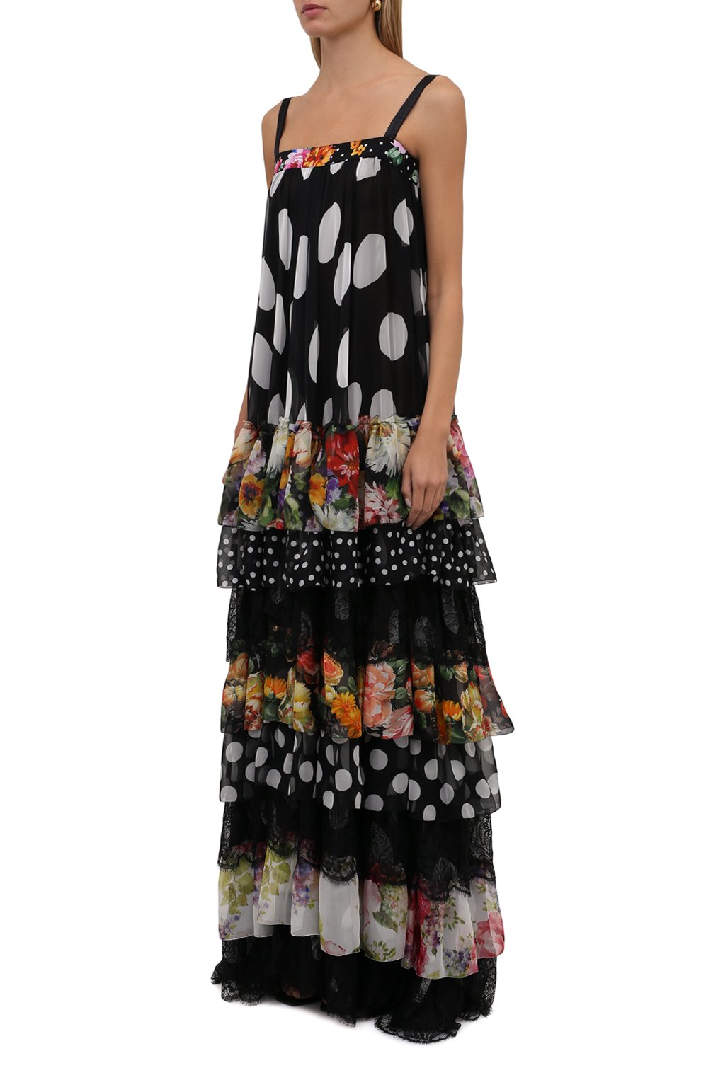 Платье из шелка и вискозы DOLCE & GABBANA, арт. F6K7WT/HS10S, фото 3