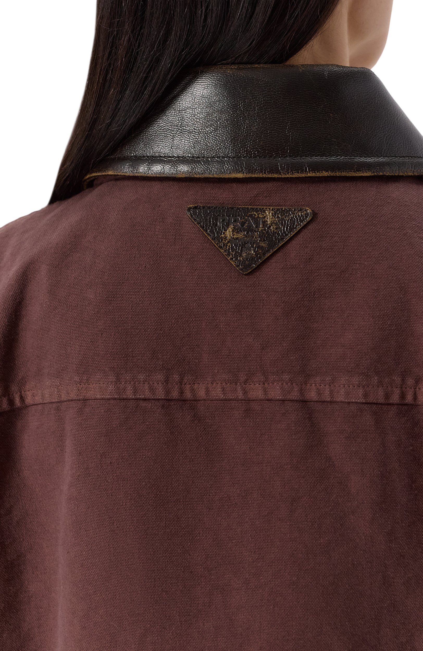 Хлопковая куртка PRADA фиолетового цвета по цене 593000 руб., арт. 292323S000/157N, фото 5 Хлопковая куртка PRADA, арт. 292323S000/157N, фото 5