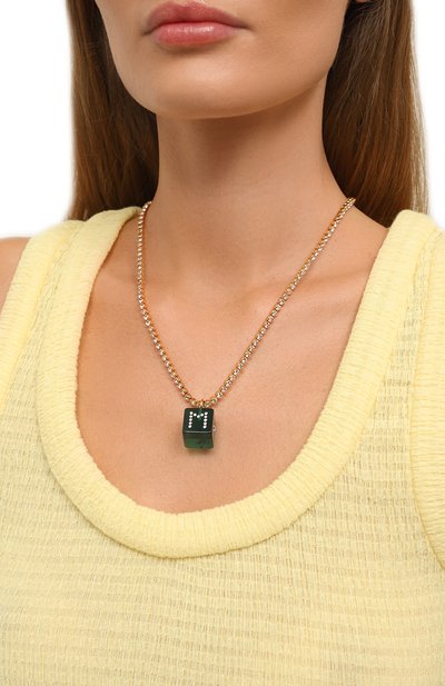 Кулон на цепочке MARNI зеленого цвета по цене 35150 руб., арт. C0MV0388A0 S2000, фото 2 Кулон на цепочке MARNI, арт. C0MV0388A0 S2000, фото 2