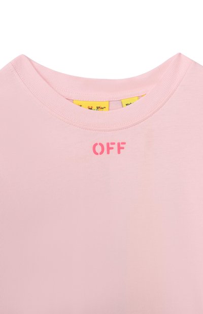 Хлопковая футболка OFF-WHITE, арт. 0GAA001S26JER006_001, фото 3