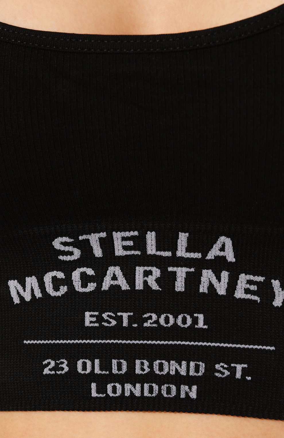 Хлопковый бра-топ STELLA MCCARTNEY черного цвета по цене 14500 руб., арт. S6RK01160, фото 5 Хлопковый бра-топ STELLA MCCARTNEY, арт. S6RK01160, фото 5