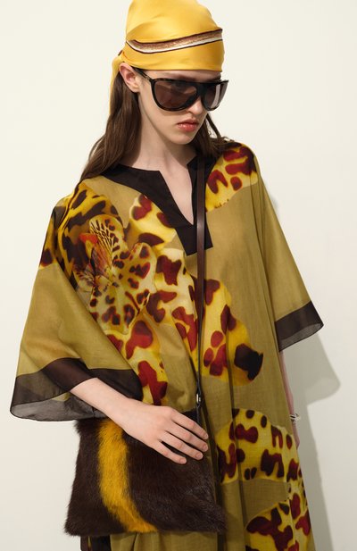 Шелковый платок BURBERRY, арт. 8108329, фото 5