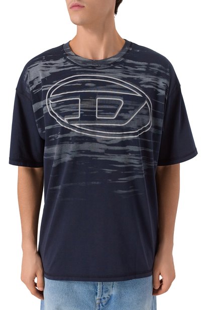 Хлопковая футболка DIESEL, арт. A18653/0AGCA, фото 3