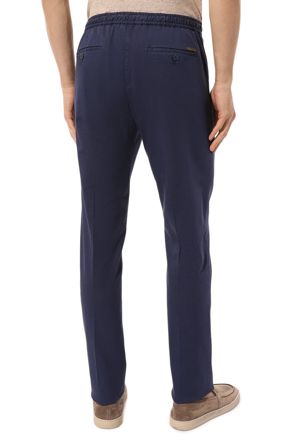 Брюки из лиоцелла и хлопка STEFANO RICCI темно-синего цвета по цене 114000 руб., арт. M1T3100042/STREET, фото 4 Брюки из лиоцелла и хлопка STEFANO RICCI, арт. M1T3100042/STREET, фото 4