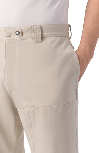 Хлопковые брюки PARAJUMPERS бежевого цвета по цене 38800 руб., арт. 26SM-PM PAH I03, фото 5 Хлопковые брюки PARAJUMPERS, арт. 26SM-PM PAH I03, фото 5