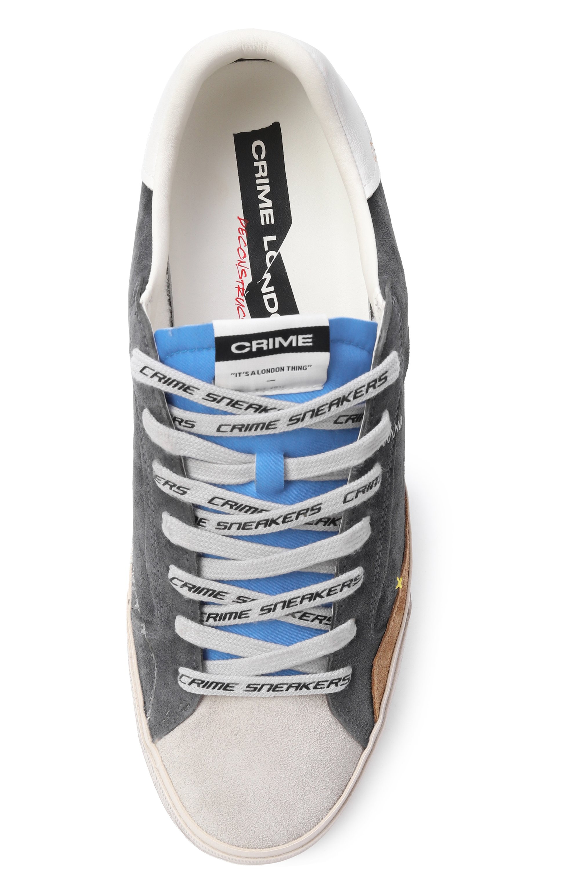 Замшевые кеды deconstructed CRIME LONDON, арт. 19074PP8, фото 6