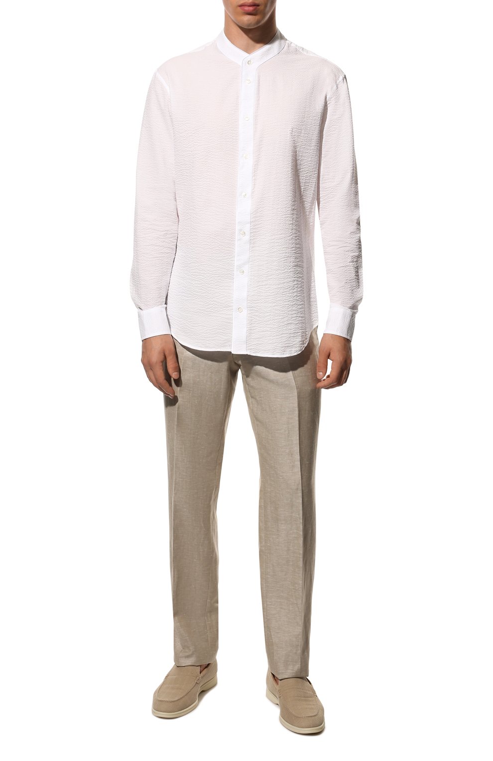 Хлопковая рубашка GIORGIO ARMANI, арт. 2WGCCZ16/TZ272, фото 2