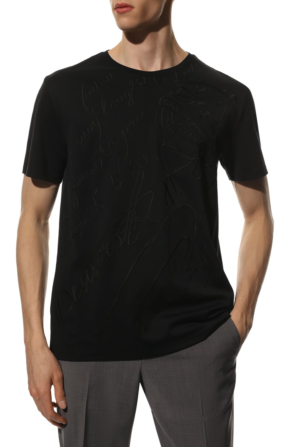 Хлопковая футболка BERLUTI, арт. R22JRS75-002, фото 3