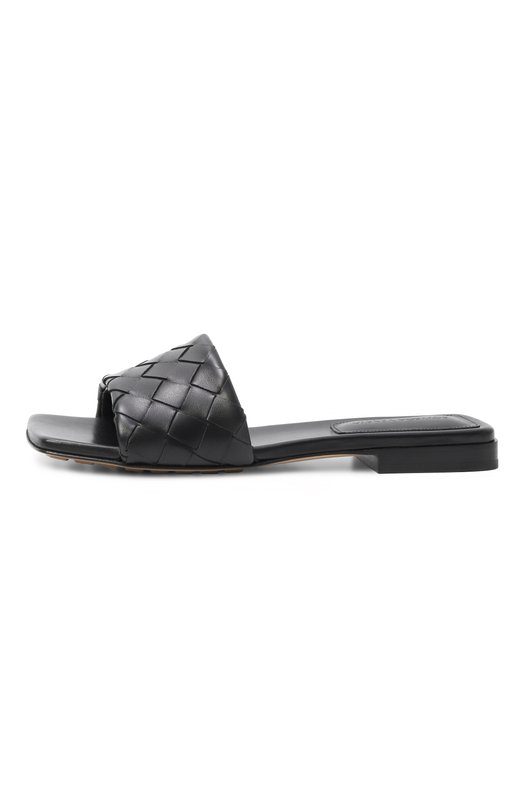 Кожаные шлепанцы Parco Bottega Veneta 837737/V2ED0 Чёрный  837737/V2ED0 Фото 4