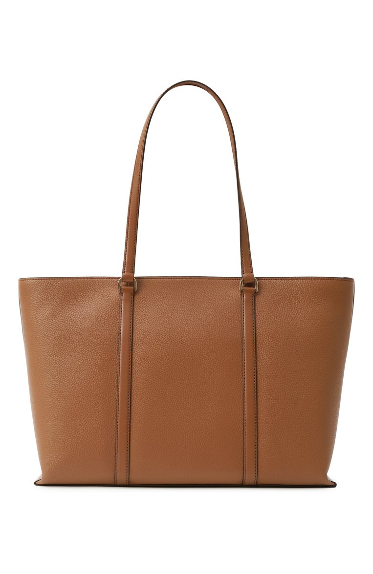 Женская сумка-тоут temple large MICHAEL MICHAEL KORS коричневого цвета, арт. 30R4G1LT3L | Фото 6 (Размер: large; Материал: Натуральная кожа)