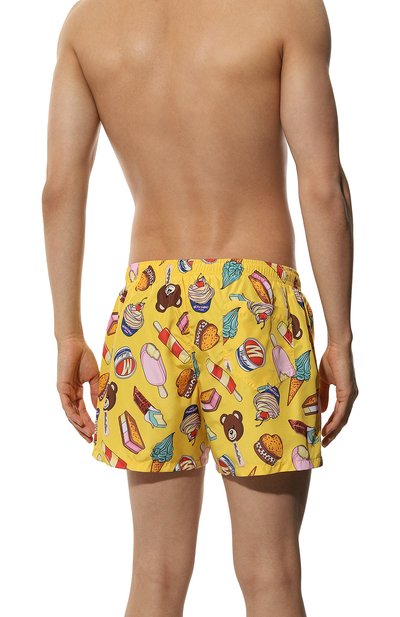 Плавки-шорты MOSCHINO желтого цвета по цене 11050 руб., арт. A4237/9303, фото 3 Плавки-шорты MOSCHINO, арт. A4237/9303, фото 3