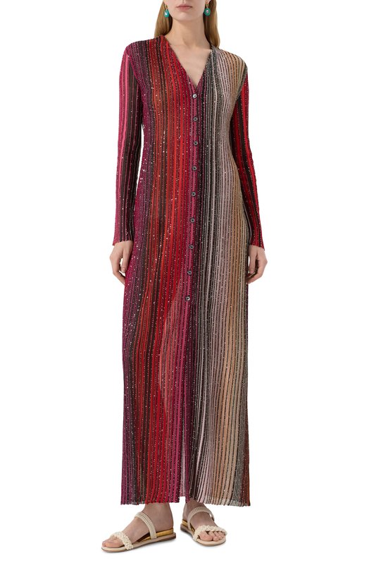 Платье из вискозы Missoni DS25SM0D/BK042D Разноцветный  DS25SM0D/BK042D Фото 2