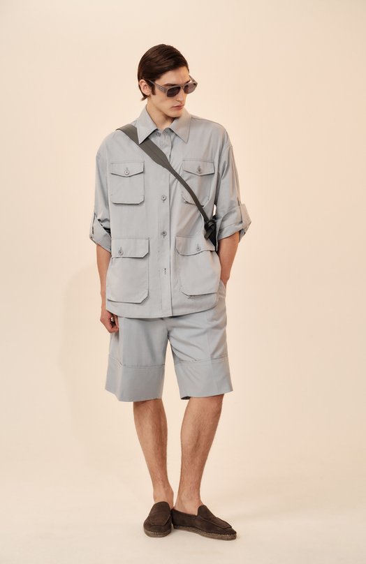 Замшевые эспадрильи Kiton USSA296N0121208 Серый  USSA296N0121208 Фото 8