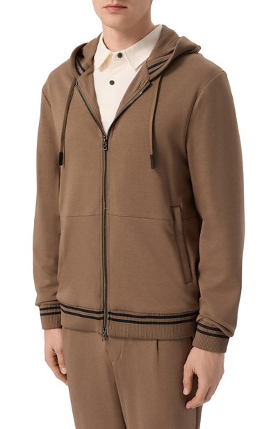 Толстовка BOGNER коричневого цвета по цене 44950 руб., арт. 88235253, фото 3 Толстовка BOGNER, арт. 88235253, фото 3
