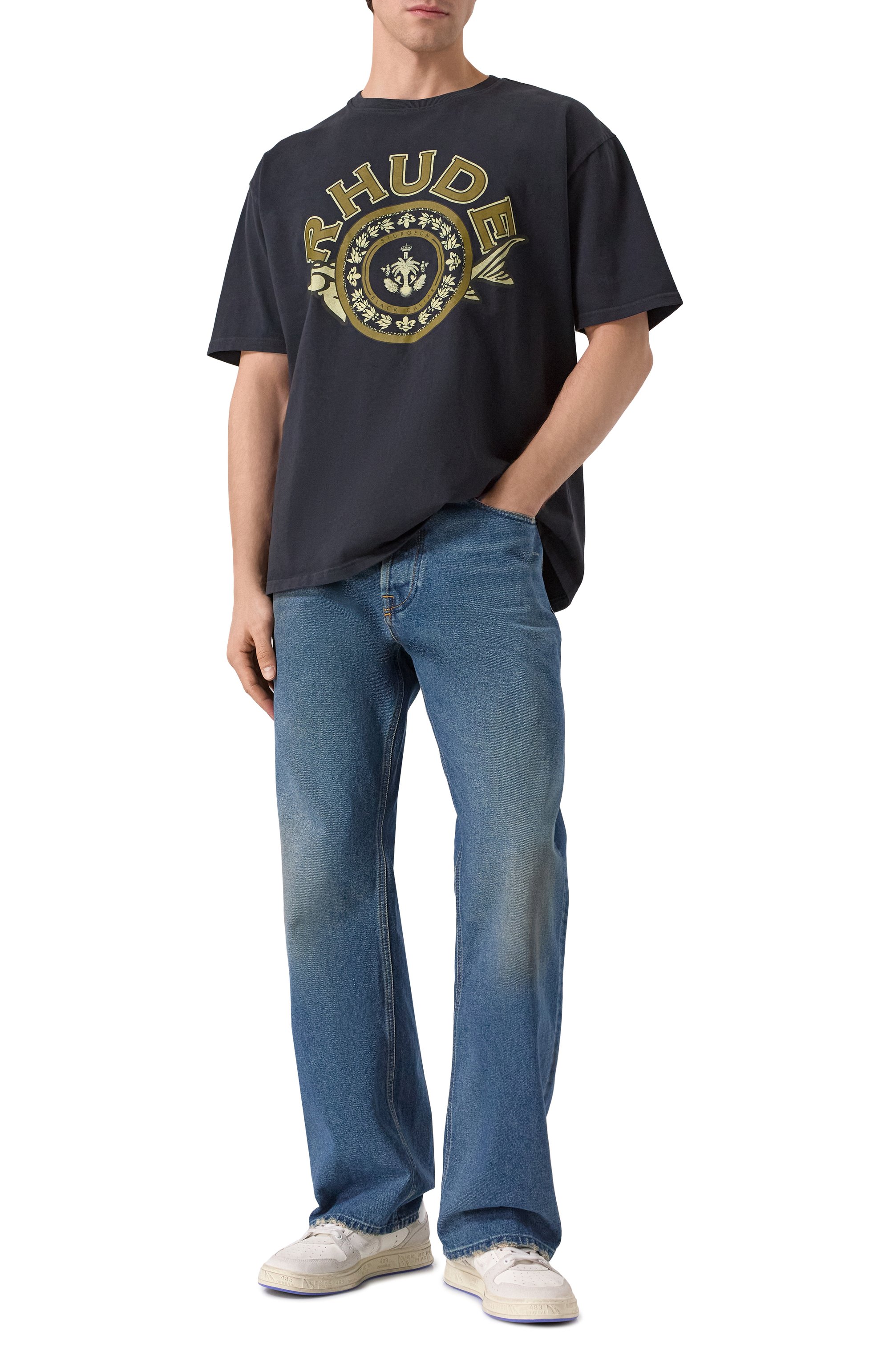 Хлопковая футболка RHUDE, арт. RHPS25TT05012, фото 2