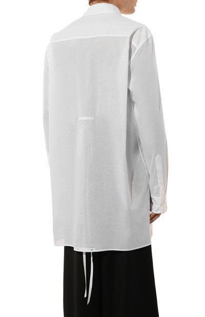 Хлопковая рубашка ANN DEMEULEMEESTER, арт. 2402-M-SH13-FA517-001, фото 4