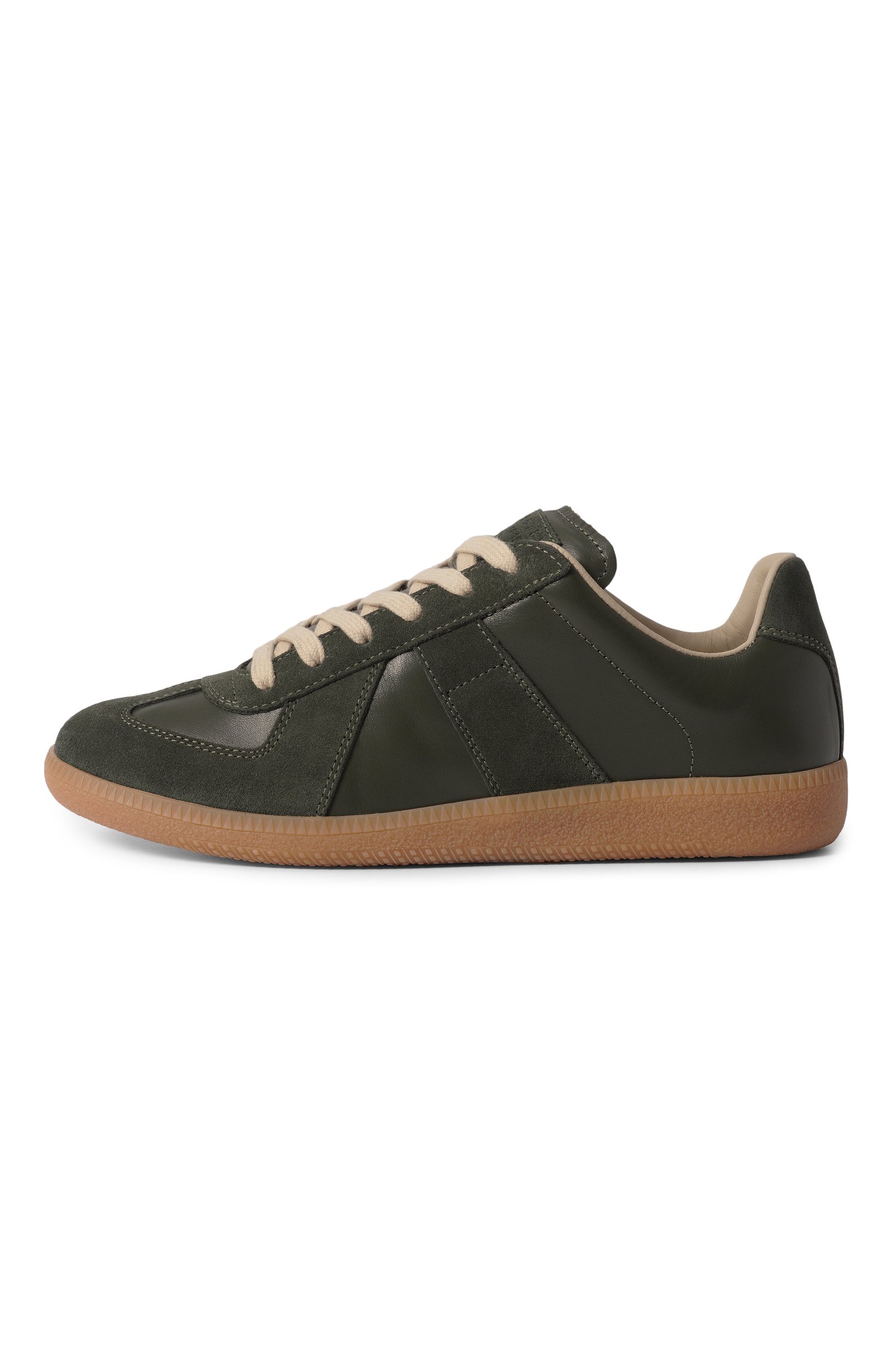 Кожаные кеды replica MAISON MARGIELA хаки цвета по цене 81850 руб., арт. S58WS0109/P1895, фото 4 Кожаные кеды replica MAISON MARGIELA, арт. S58WS0109/P1895, фото 4