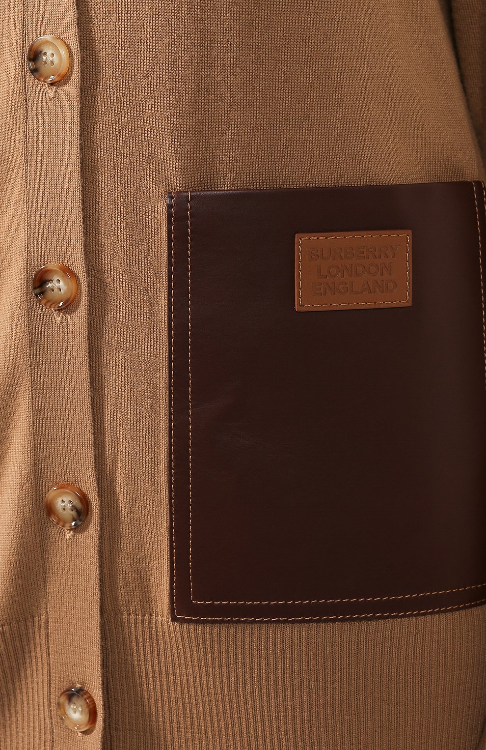 Шерстяной кардиган BURBERRY бежевого цвета по цене 99500 руб., арт. 8019289, фото 5 Шерстяной кардиган BURBERRY, арт. 8019289, фото 5