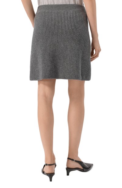Шерстяная юбка JIL SANDER серого цвета по цене 112500 руб., арт. J02MA0328/J14795, фото 4 Шерстяная юбка JIL SANDER, арт. J02MA0328/J14795, фото 4