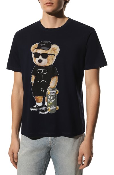 Хлопковая футболка BISIBIGLIO, арт. 0RS0 BLACK/2212 RIF (C0TT0NE PESANTE), фото 3