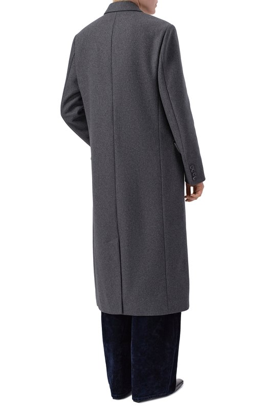 Шерстяное пальто Sporty and Rich 0W05064326GY11 Серый  0W05064326GY11 Фото 4