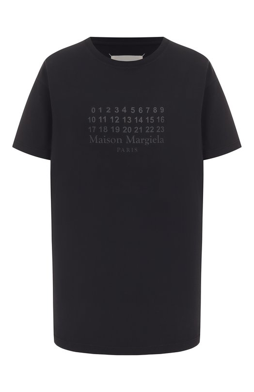 Хлопковая футболка Maison Margiela S29GC0307/S24575 Чёрный S29GC0307/S24575