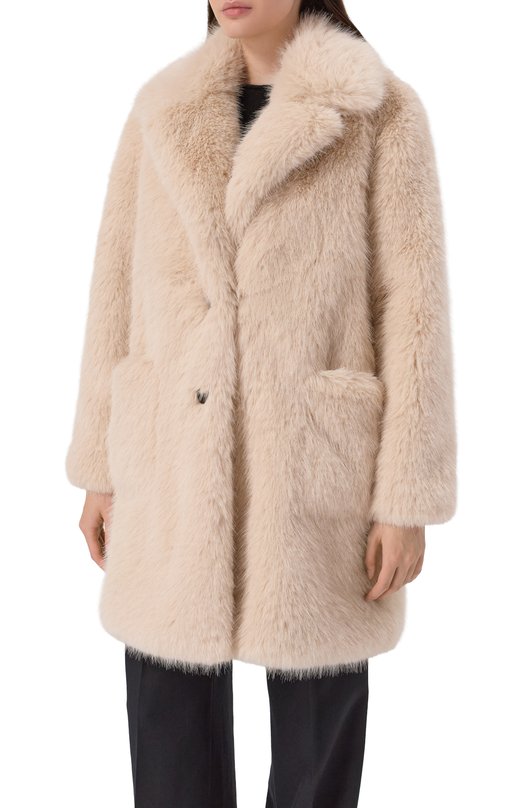 Шуба из экомеха Lorena Antoniazzi CP56A/9596 Бежевый  CP56A/9596 Фото 3