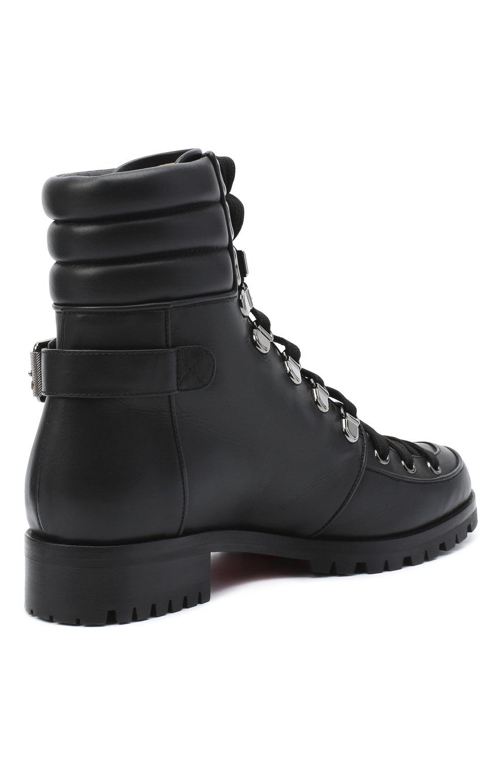 Кожаные ботинки who runs CHRISTIAN LOUBOUTIN, арт. who runs flat calf, фото 4