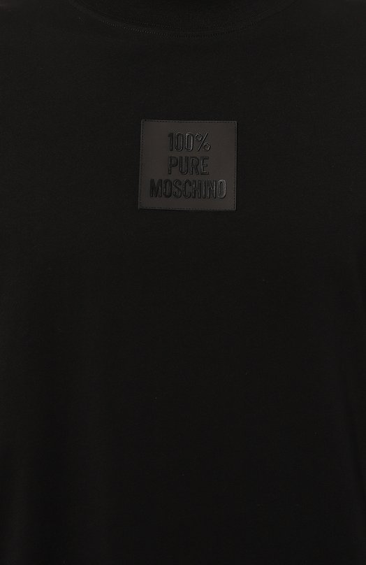 

Хлопковая футболка Moschino, Чёрный
