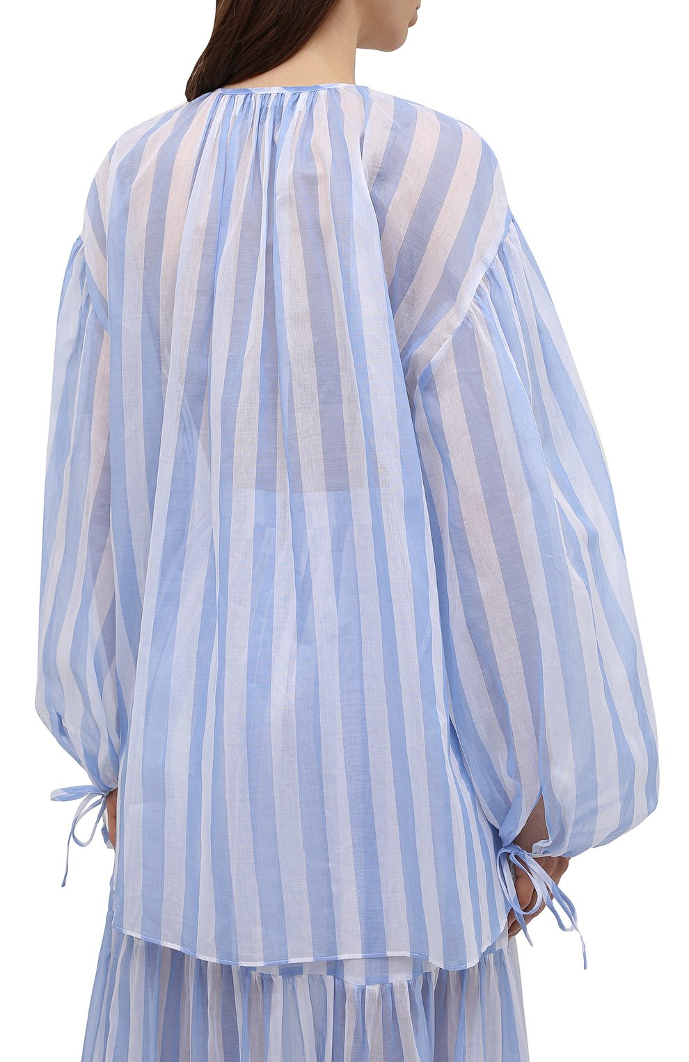 Хлопковая блузка MSGM, арт. 3042MDM119A 217310, фото 4