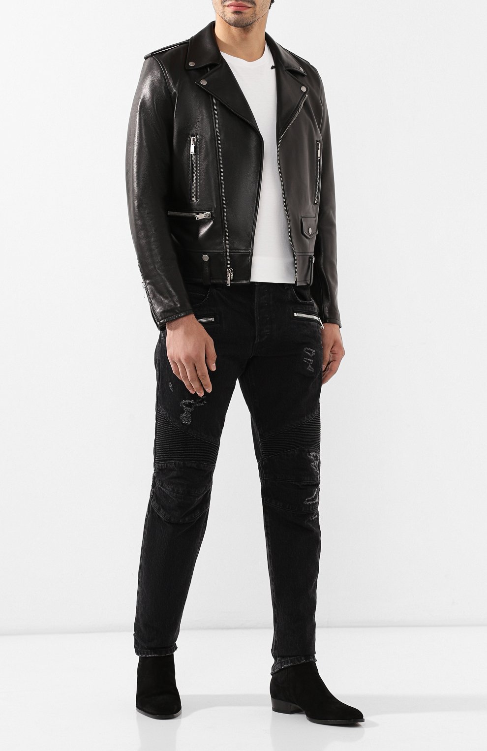 Кожаная куртка SAINT LAURENT, арт. 578686/YC2Q0, фото 2