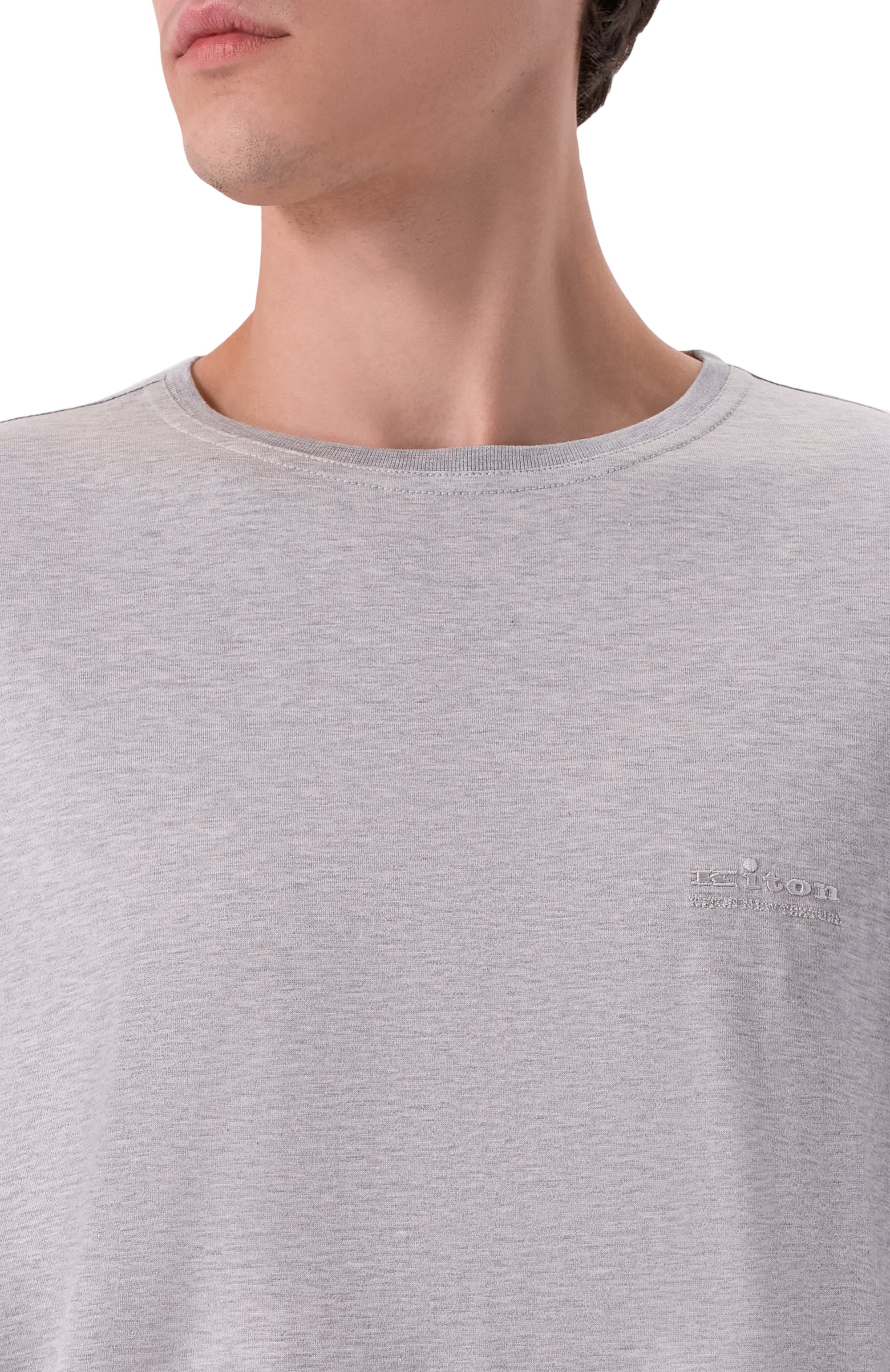 Хлопковая футболка KITON, арт. UMM071402, фото 5