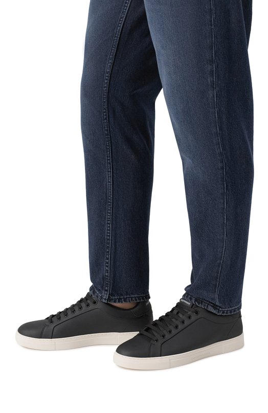Кожаные кеды Emporio Armani EM003844/AF20004 Чёрный  EM003844/AF20004 Фото 3