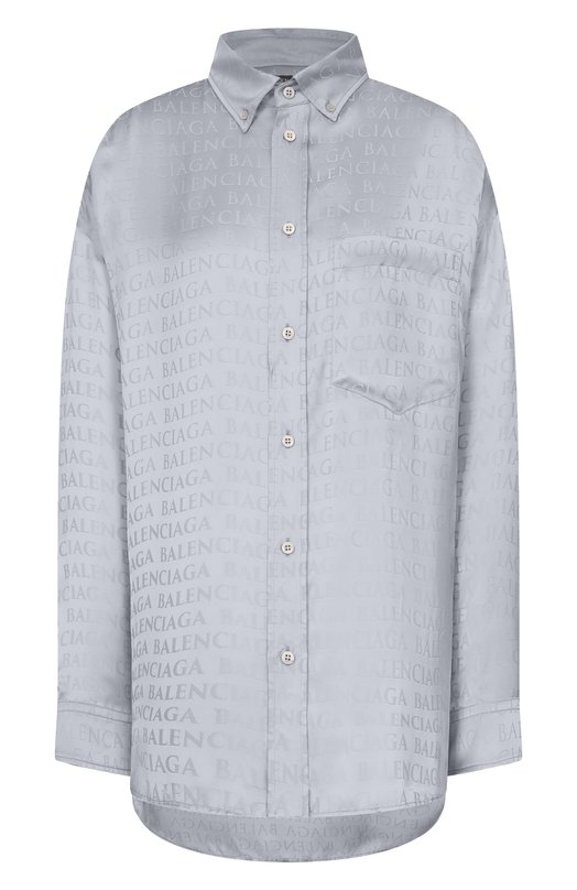 Рубашка из вискозы Balenciaga 850978/TT054 Серый 850978/TT054