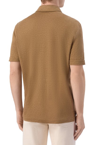 Льняное поло STEFANO RICCI, арт. K919510PCM/T26205, фото 4
