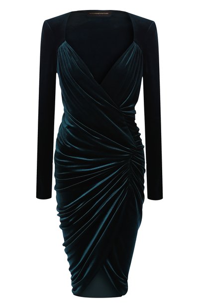 Бархатное мини-платье с драпировкой ALEXANDRE VAUTHIER, арт. 184DR978 0374, фото 1