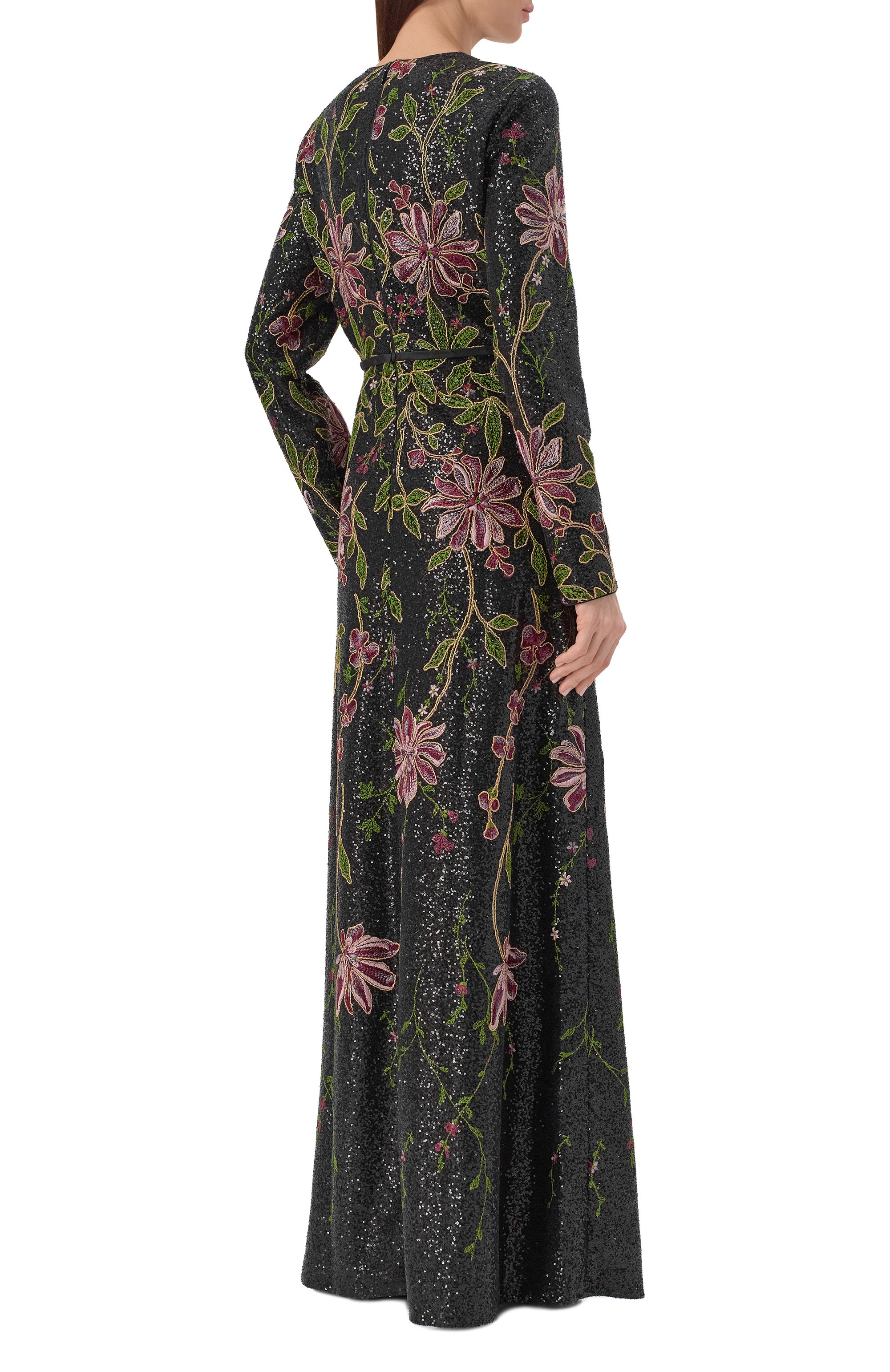 Платье с отделкой пайетками GIAMBATTISTA VALLI, арт. 25FWSVCA5C34/94PAI, фото 3