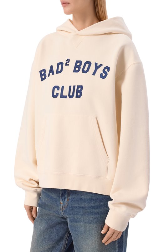 Хлопковое худи Dsquared2 S75GU0630/D25030 Кремовый  S75GU0630/D25030 Фото 3