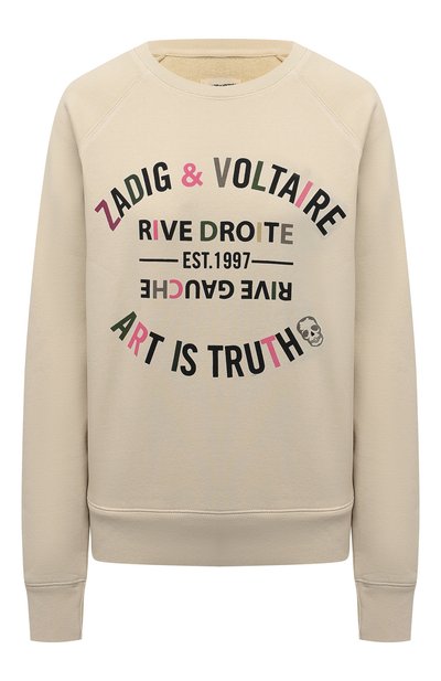 Женский хлопковый свитшот ZADIG AND VOLTAIRE, арт. JWSL00014