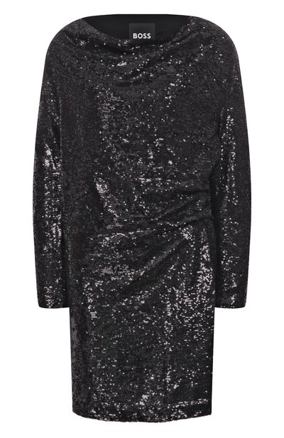 Женское платье с отделкой пайетками BOSS, арт. 50547996