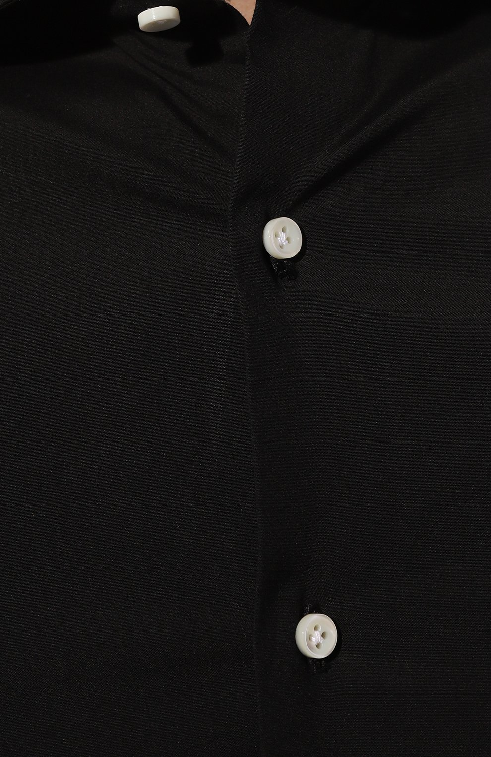 Хлопковая сорочка LUIGI BORRELLI черного цвета по цене 38950 руб., арт. PS40074, фото 5 Хлопковая сорочка LUIGI BORRELLI, арт. PS40074, фото 5