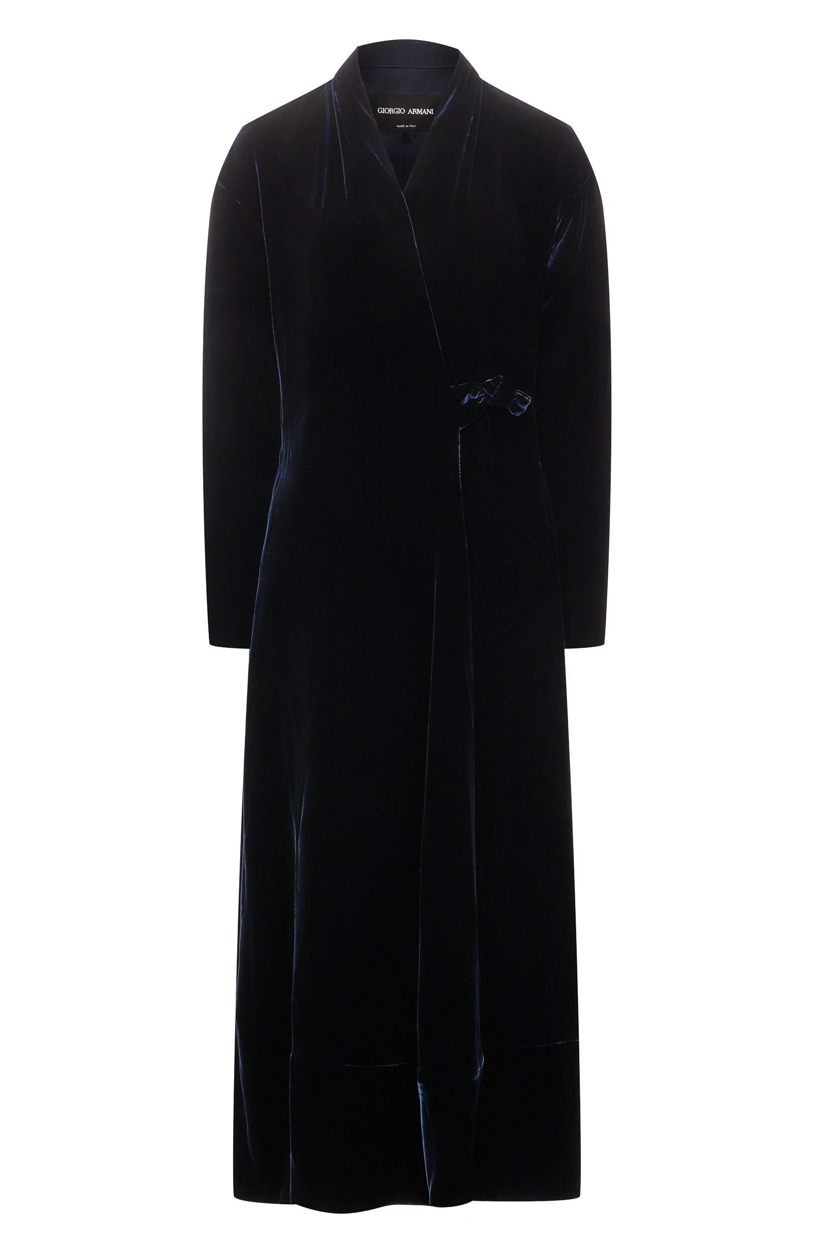 Бархатное платье GIORGIO ARMANI темно-синего цвета по цене 787000 руб., арт. GW003817/TE10831, фото 1 Бархатное платье GIORGIO ARMANI, арт. GW003817/TE10831, фото 1
