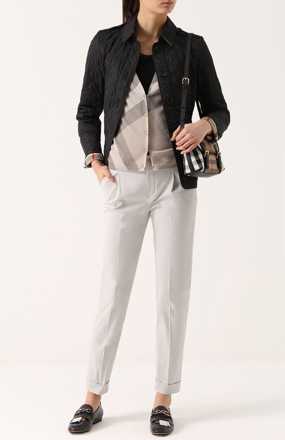 Прямые брюки со стрелками и отворотами LORO PIANA, арт. FAF2275, фото 2