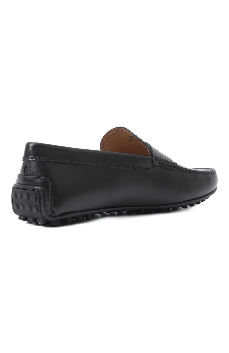 Мужские кожаные мокасины city gommino TOD’S черного цвета, арт. XXM42C00640/D90 | Фото 5 (Материал внешний: Натуральная кожа; Материал внутренний: Натуральная кожа; Нос: Не проставлено; Стили: Кэжуэл)