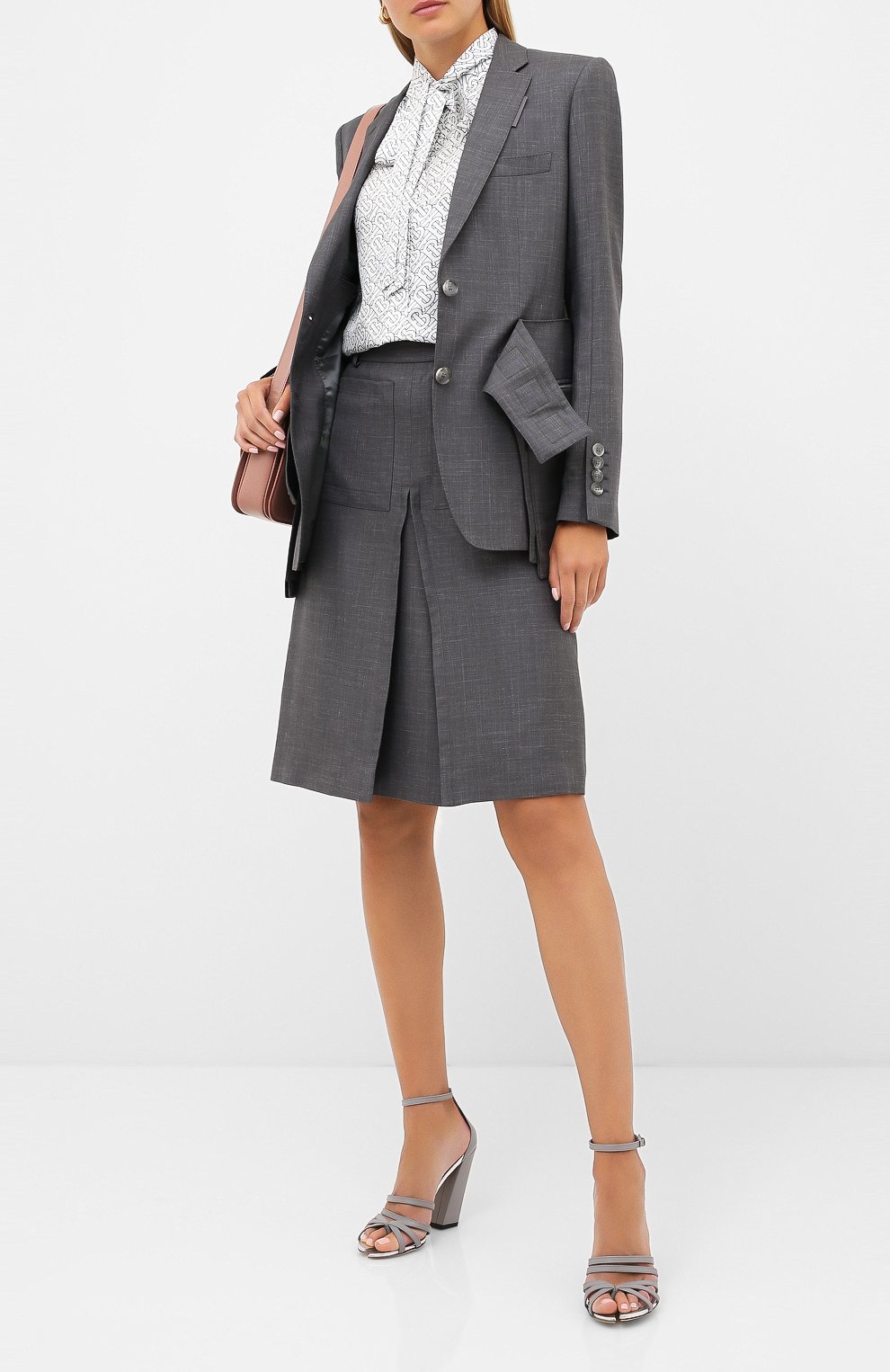 Шелковый топ BURBERRY, арт. 8029534, фото 2