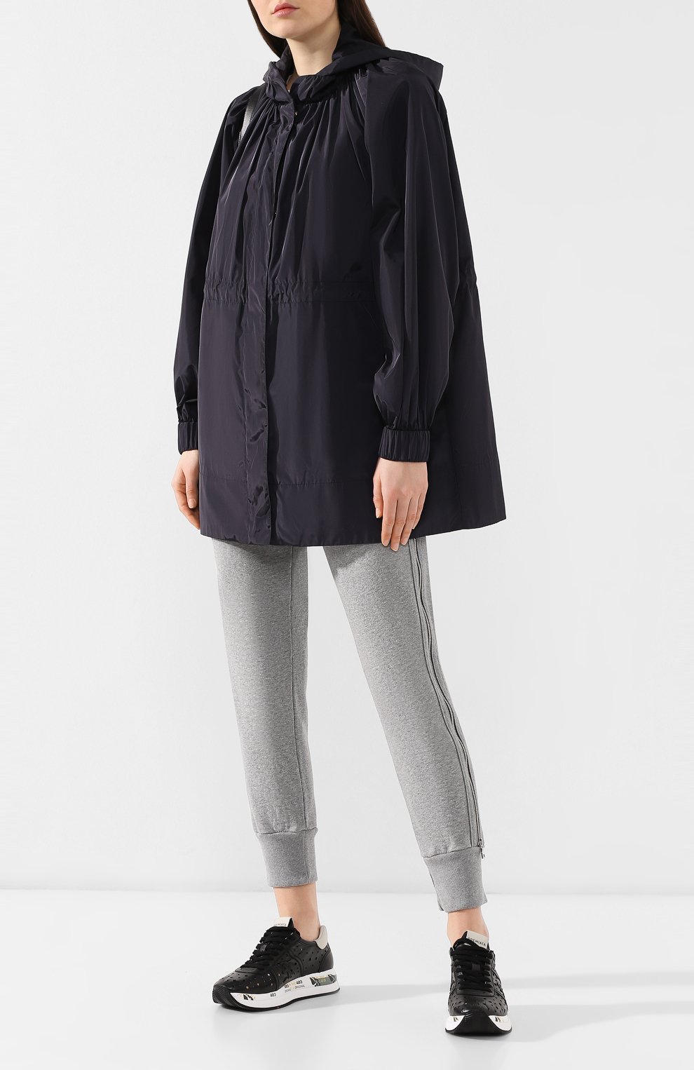 Куртка свободного кроя ESCADA темно-синего цвета по цене 68900 руб., арт. 5029586, фото 2 Куртка свободного кроя ESCADA, арт. 5029586, фото 2