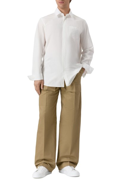 Хлопковая рубашка BALMAIN, арт. FH1HS480/CE48, фото 2