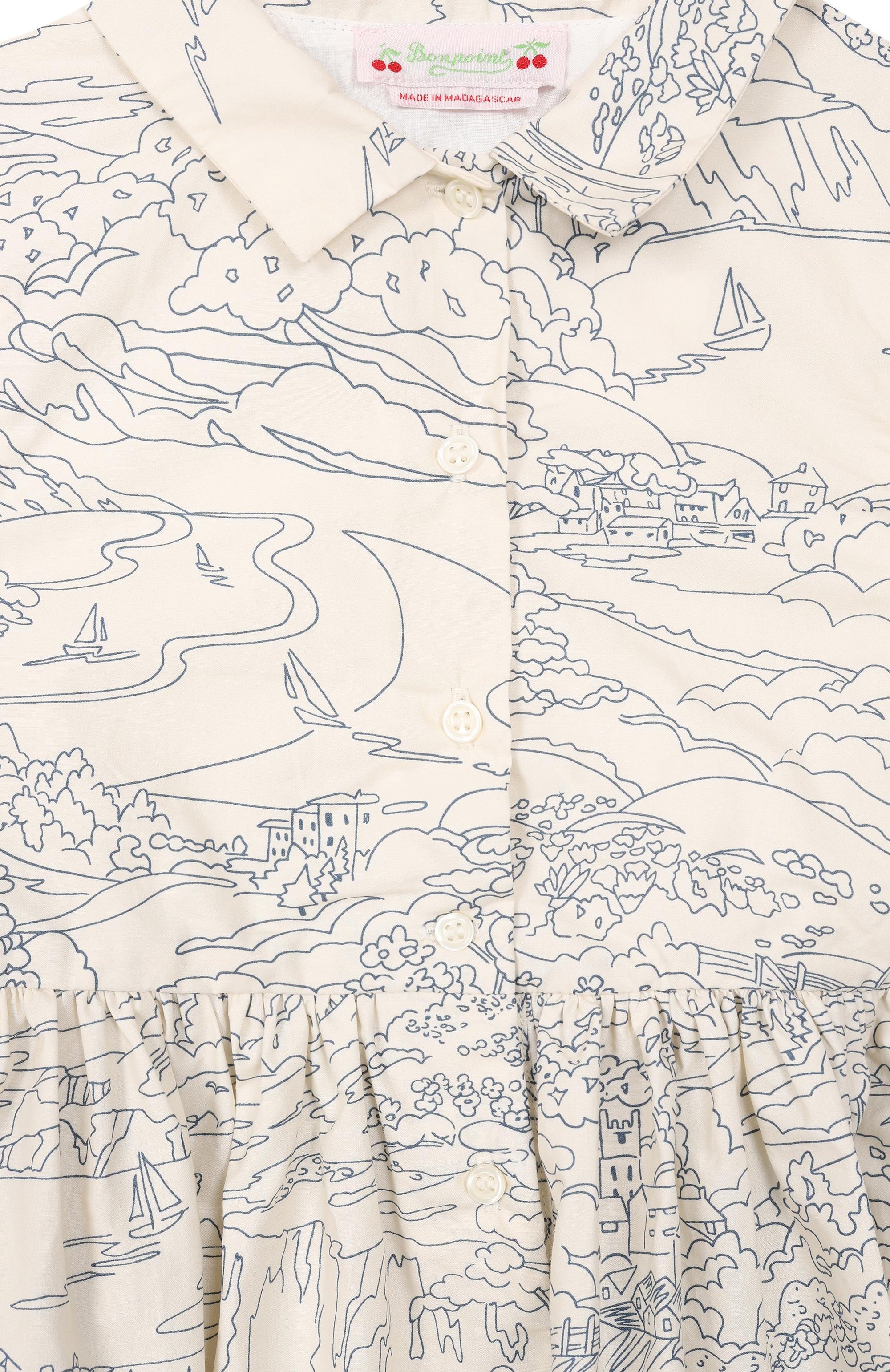 Хлопковое платье BONPOINT, арт. S06GDRW00048/10A-12A, фото 3