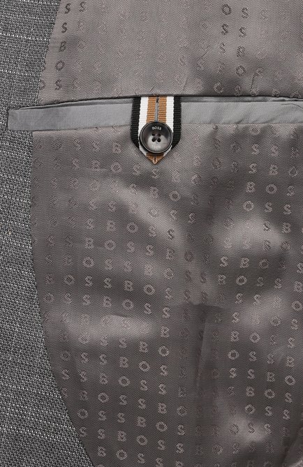 Мужской пиджак из шерсти и хлопка BOSS, арт. 50509548